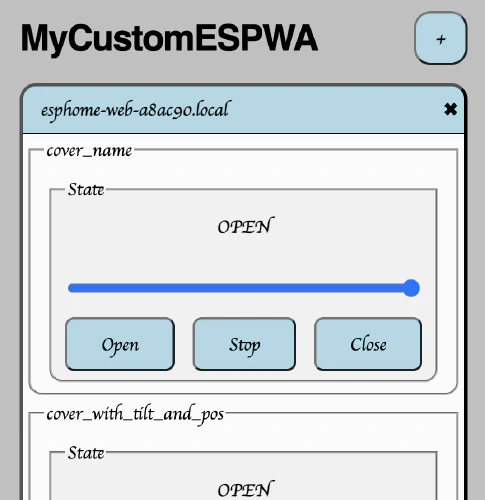 ESPHome Web App is easily customizable and rebrandable :right